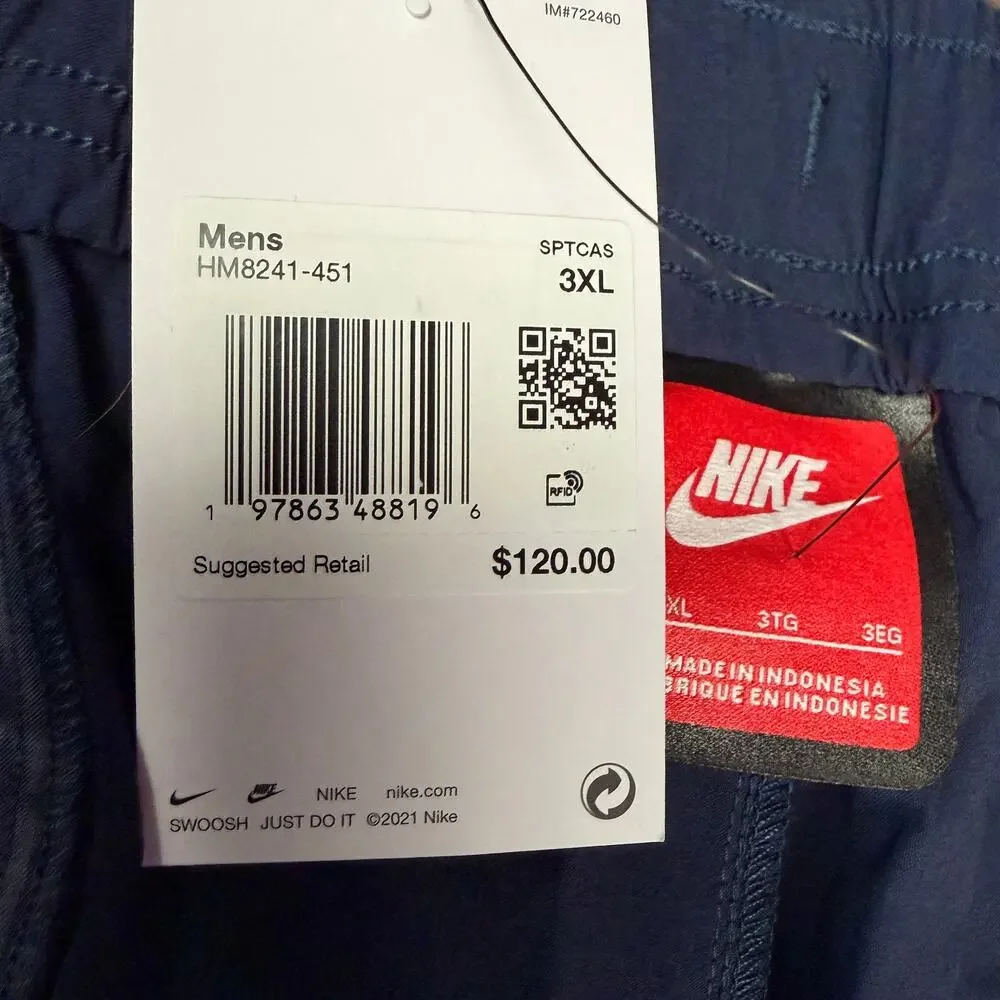 Nike Tech Woven Track Pants Joggers Navy Blue Men’s Sz 3XL HM8241-451 NWT